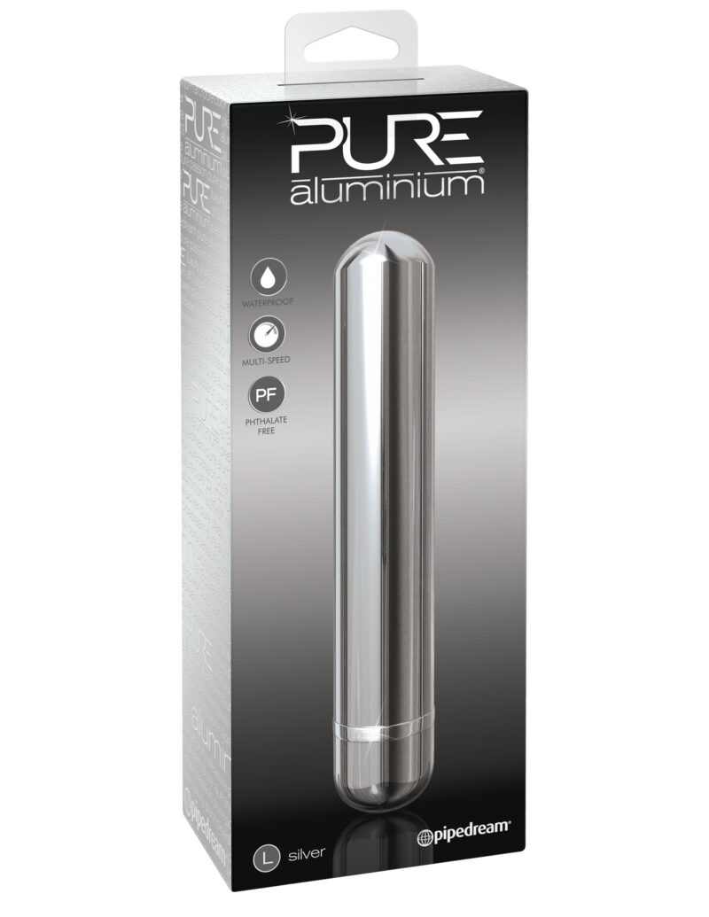 Pipedream Pure Aluminium Large Vibrator Silver