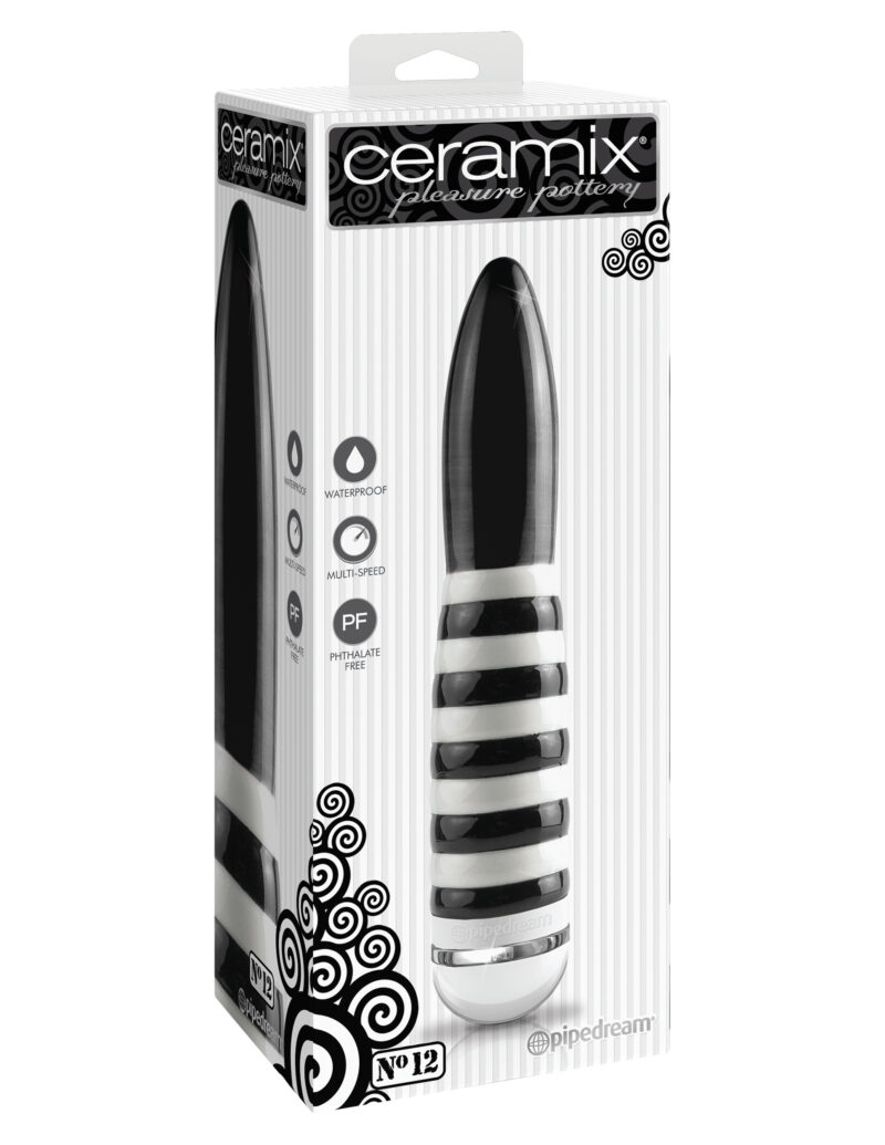Pipedream Ceramix No.12 Vibrator Black & White