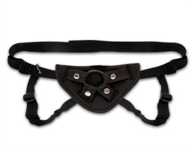 Lux Fetish Neoprene Strap-On Harness Black