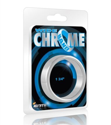 Ignite Cockrings Wide 1 3/4 Chrome Band