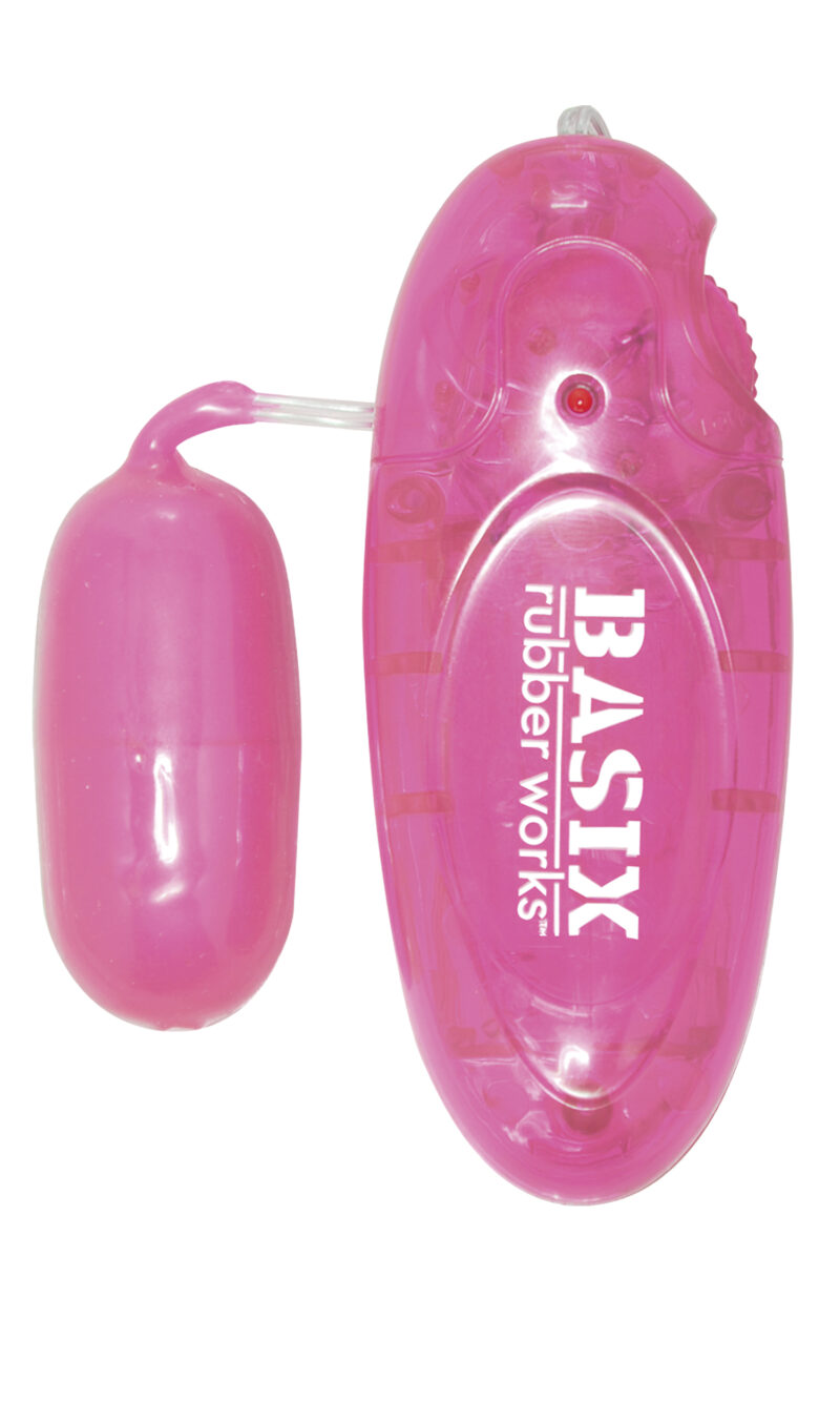 Pipedream Basix Rubber Works Jelly Egg Vibrator Pink