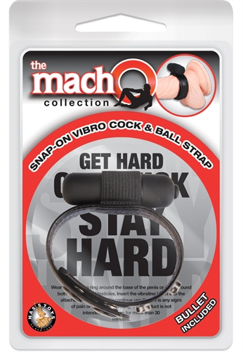 Nass Toys Macho Collection Snap-On Vibro Cock & Ball Strap