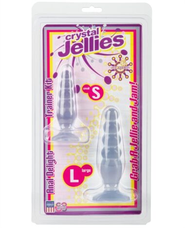 Doc Johnson Crystal Jellies Anal Trainer Kit Clear