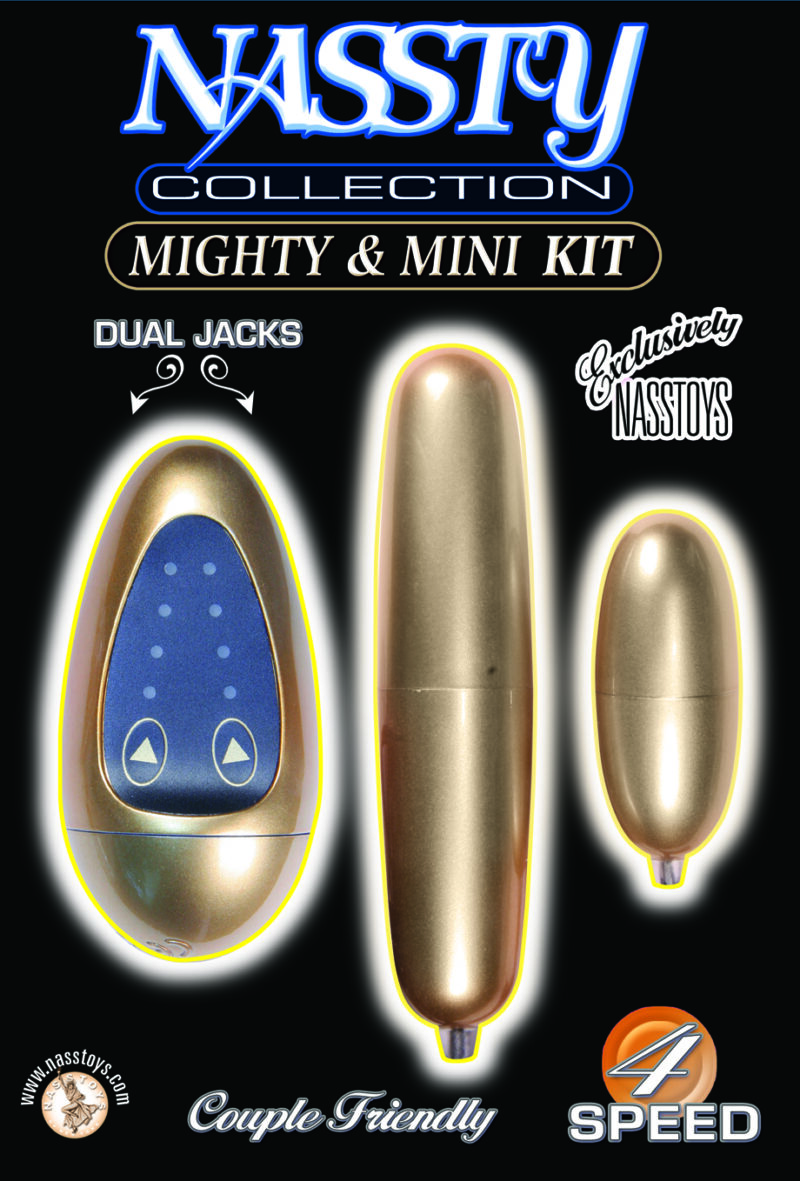 Nass Toys Nassty Mighty & Mini Bullets Kit Gold