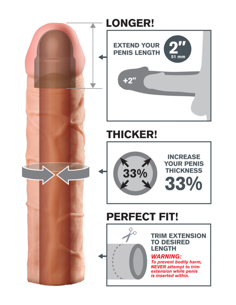 Pipedream Fantasy X-Tensions Perfect 2" Extension Flesh