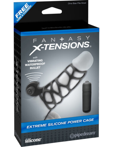 Pipedream Fantasy X-Tensions Extreme Silicone Power Cage Black