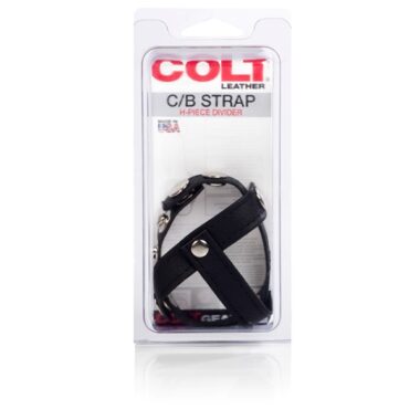 California Exotic Colt Leather H-Piece Divider Strap