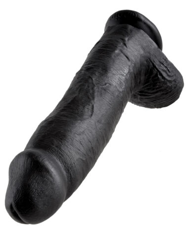 Pipedream King Cock 12" Cock With Balls Black