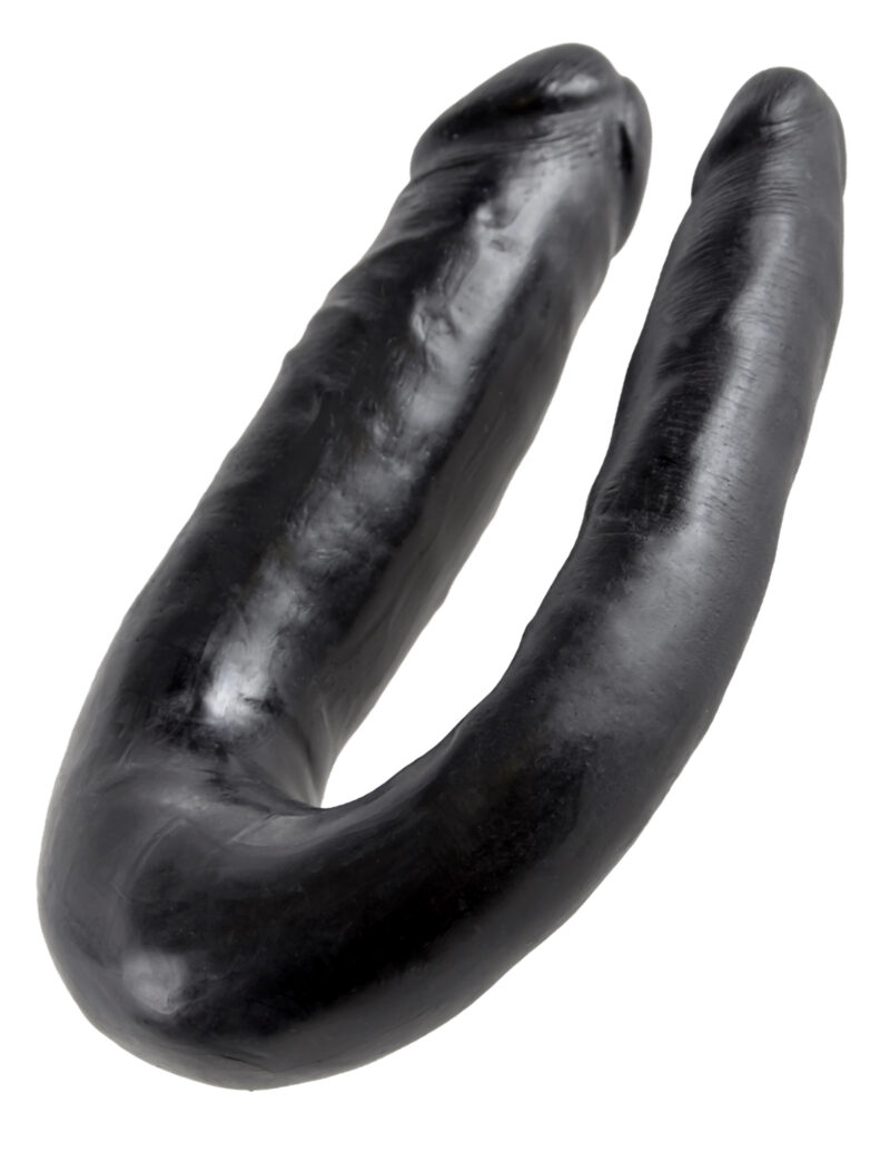 Pipedream King Cock U-Shaped Small Double Trouble Black