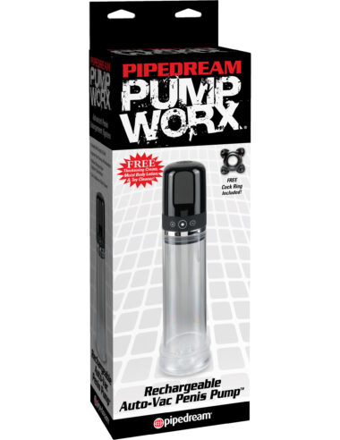 Pipedream Pump Worx Rechargeable 3-Speed Auto-Vac Penis Pump