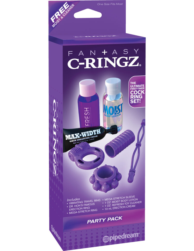 Pipedream Fantasy C-Ringz Party Pack Purple
