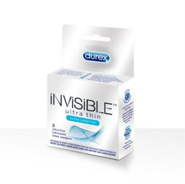 Durex Invisible 3 Pack Condoms