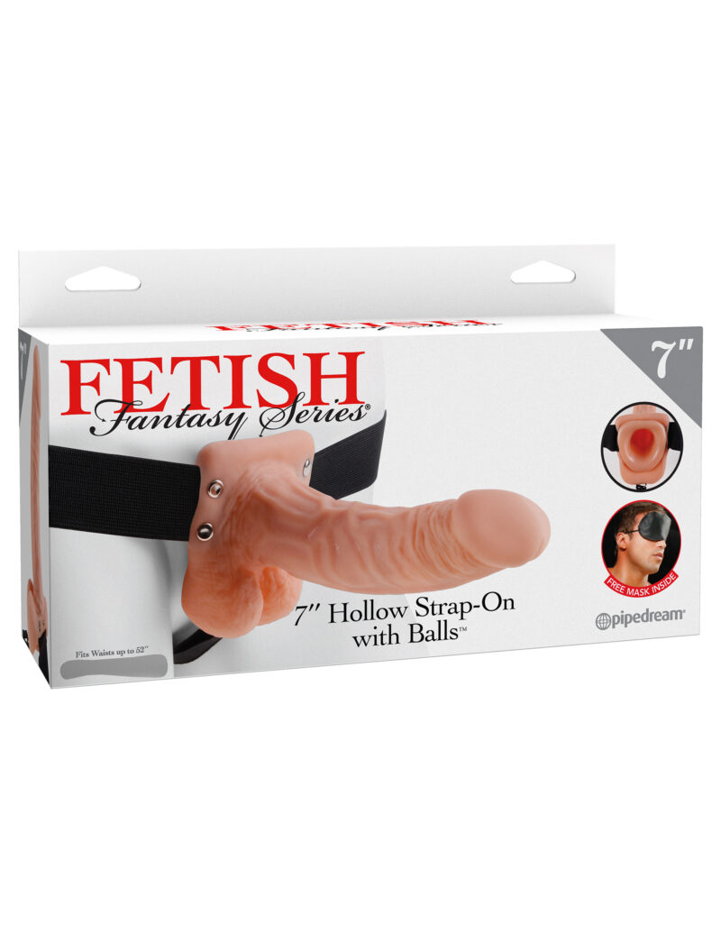 Pipedream Fetish Fantasy 7″ Hollow Strap-On With Balls