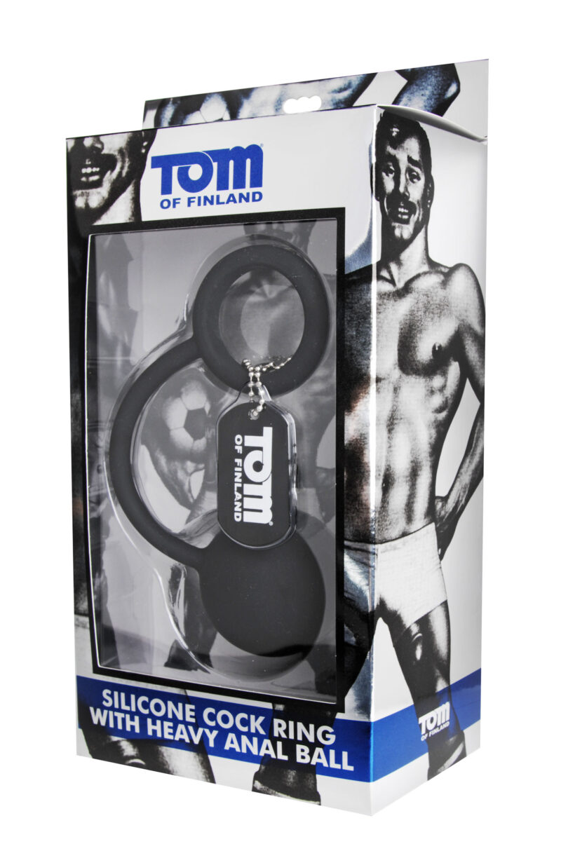 Tom Of Finland Silicone Cock Ring & Heavy Anal Ball