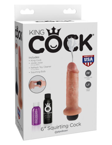 Pipedream King Cock 6" Squirting Cock Flesh