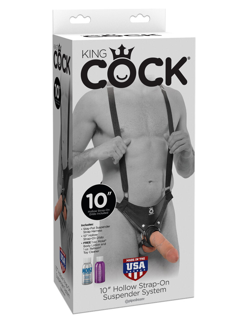 Pipedream King Cock 10" Hollow Strap-On Suspender System