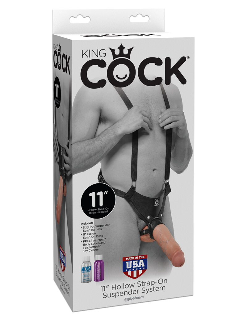 Pipedream King Cock 11" Hollow Strap-On Suspender System