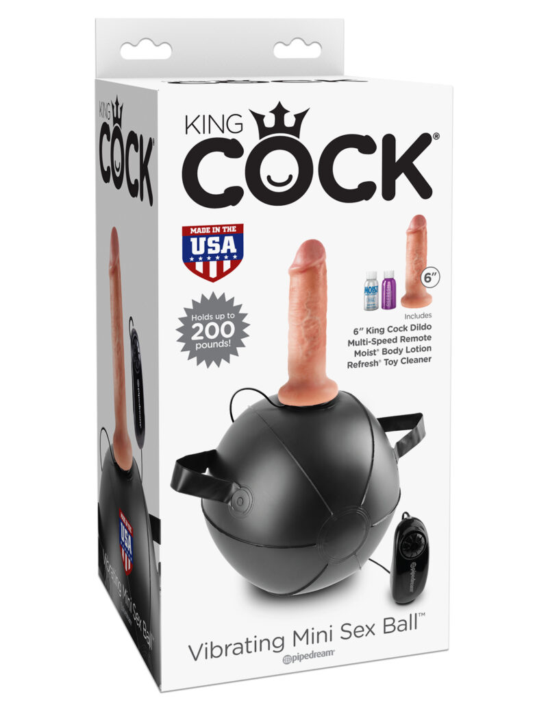 Pipedream King Cock Vibrating Mini Sex Ball & 6" Dildo