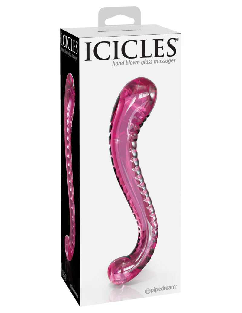 Pipedream Icicles No.69 Glass Double Dong Pink
