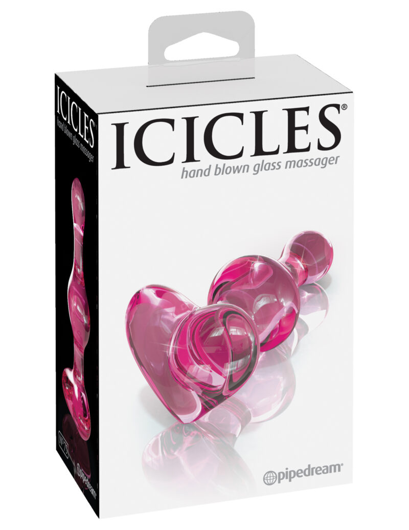 Pipedream Icicles No.75 Glass Anal Plug Pink