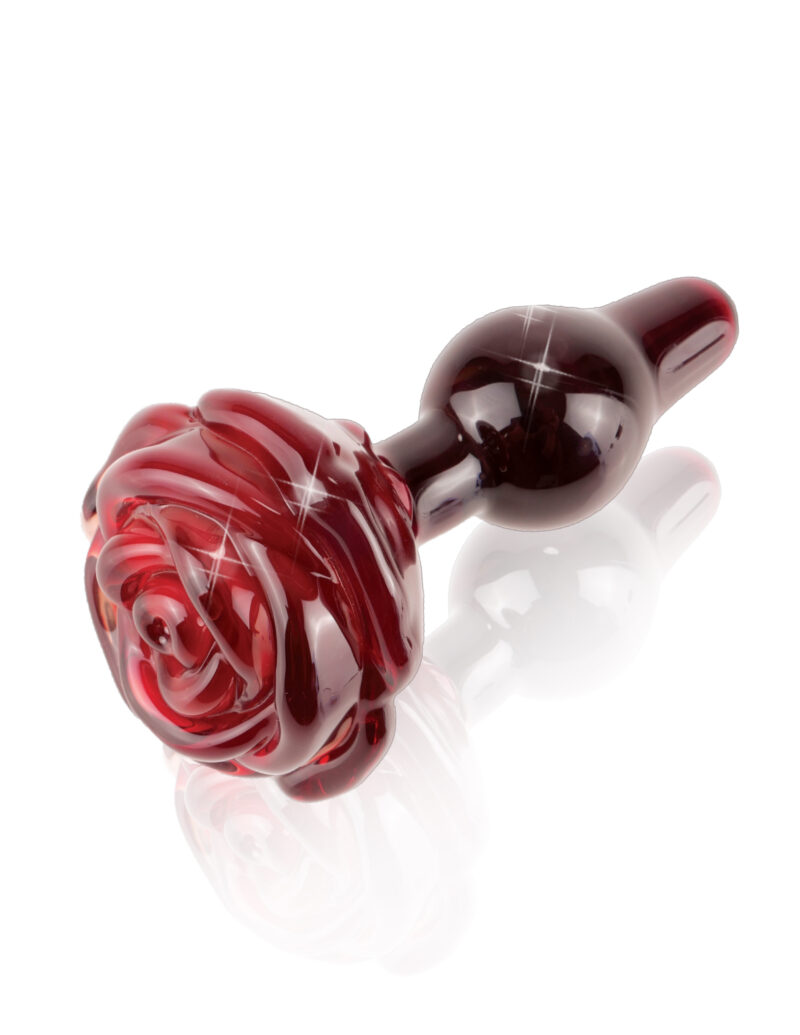 Pipedream Icicles No.76 Glass Anal Plug Red