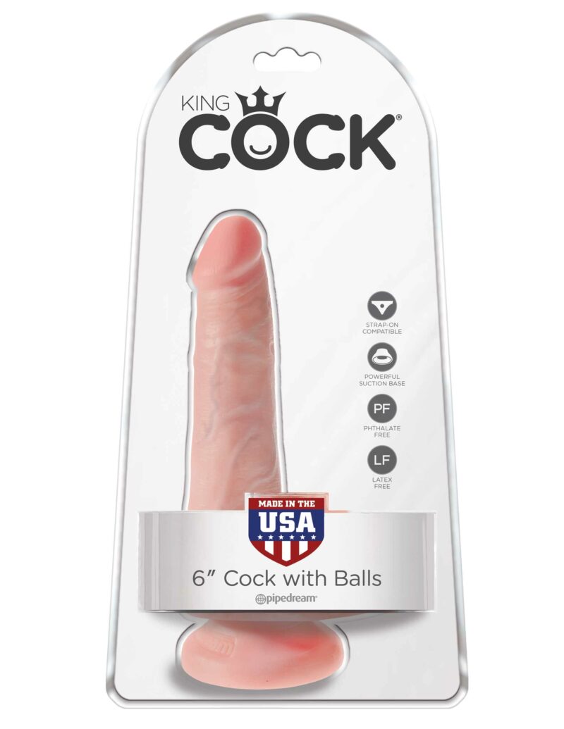 Pipedream King Cock 6" Cock With Balls Flesh