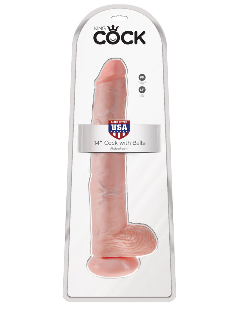 Pipedream King Cock 14" Cock With Balls Flesh