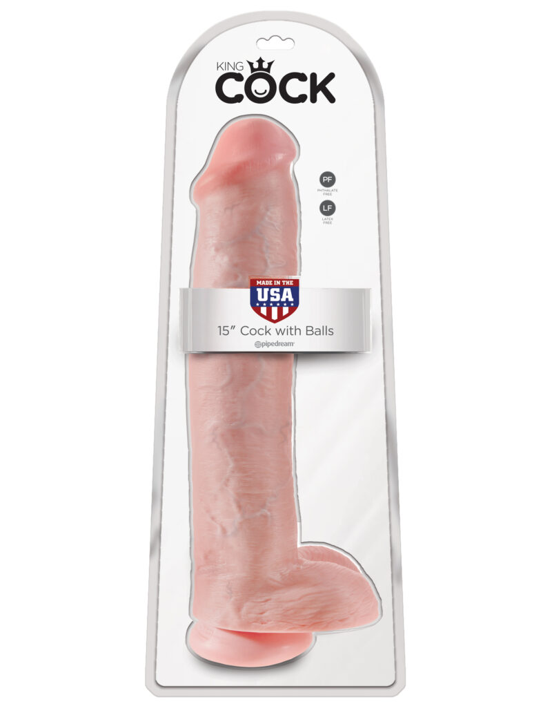 Pipedream King Cock 15" Cock With Balls Flesh