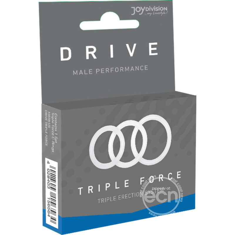 Drive Triple Force Performance Silicone Cockrings