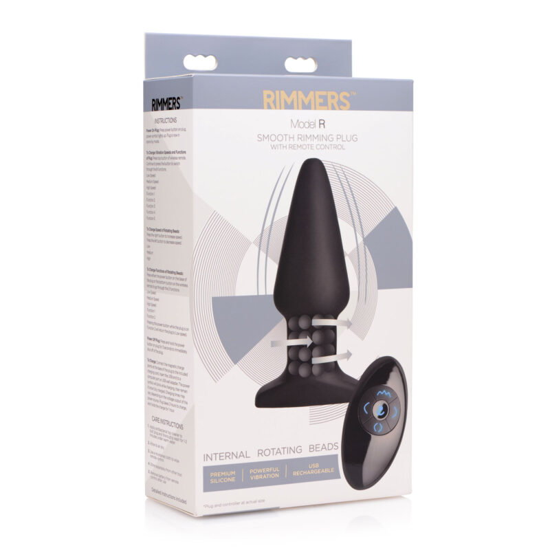 Model R Smooth Rimming Anal Plug With Remote Control