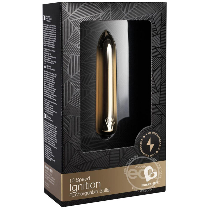 Rocks-Off Ignition 10 Speed Rechargeable Waterproof Bullet Vibrator