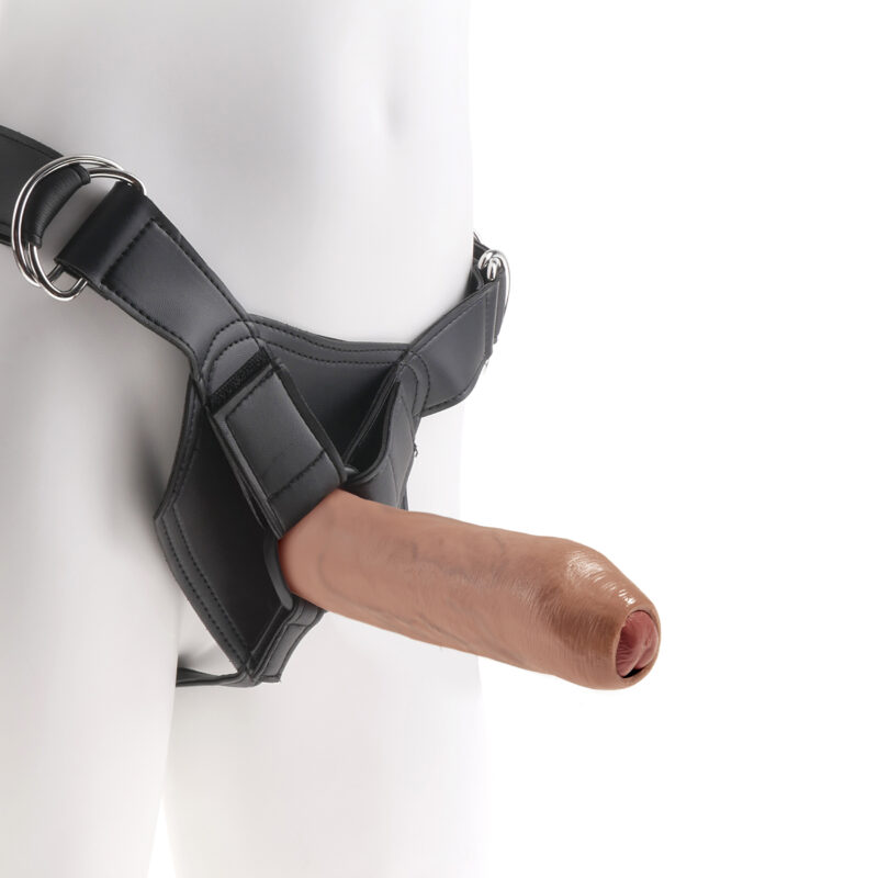 Strap-On Harness with 7 inch Uncut Cock