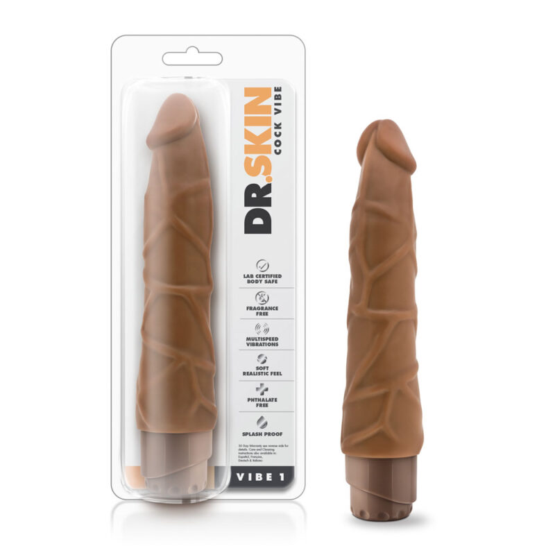 9 inch Vibrating Cock by Dr. Skin