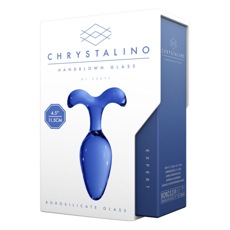 Chrystalino Expert Blue Glass Anal Plug