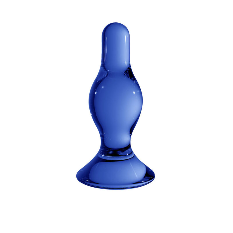 Chrystalino Classy Blue Glass Anal Plug