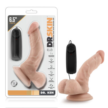 Blush 6.5 Inch Vibrating Cock With Suction Cup