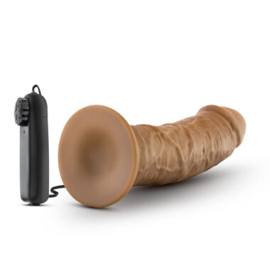 Dr Joe 8 inch Vibrating Mocha Cock With Suction Cup