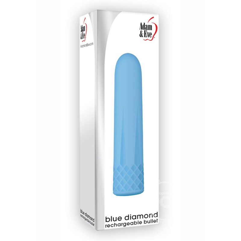 Adam and Eve Blue Diamond Rechargeable Bullet