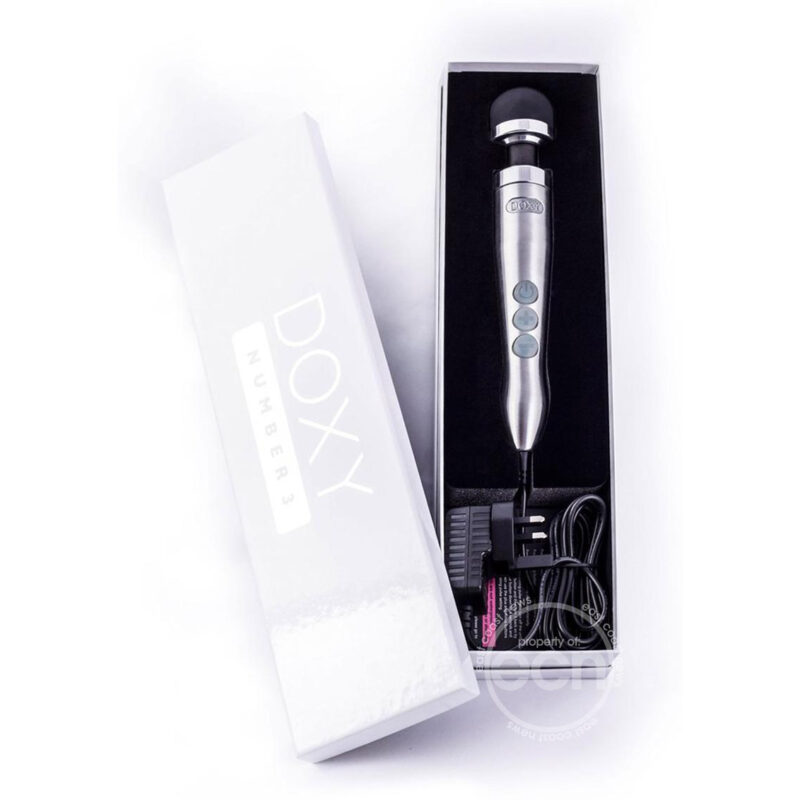Doxy Number 3 Brushed Metal Personal Massager