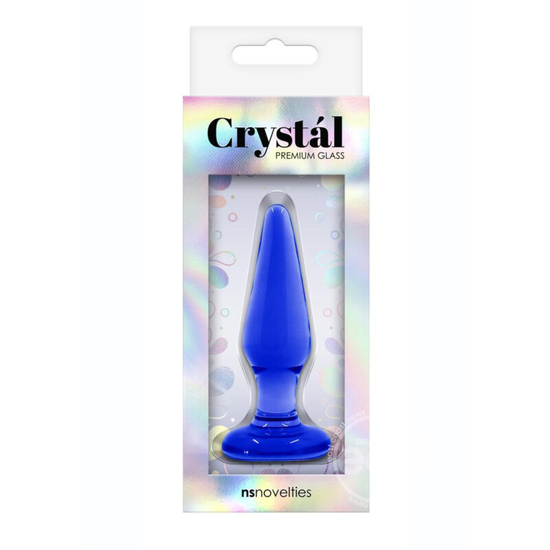 Crystal Glass Tapered Small Anal Plug