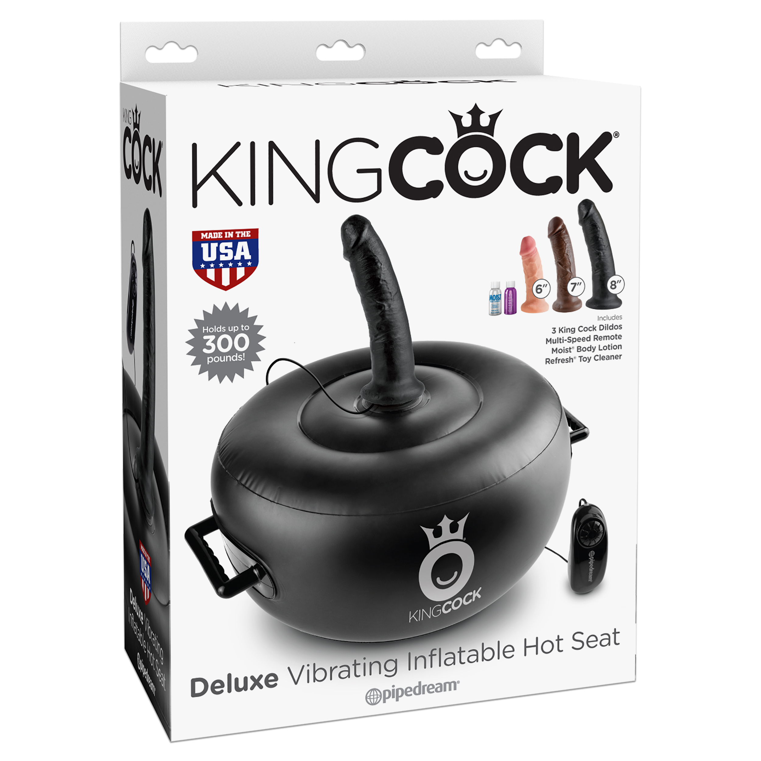 King Cock Deluxe Vibrating Inflatable Hot Seat pic