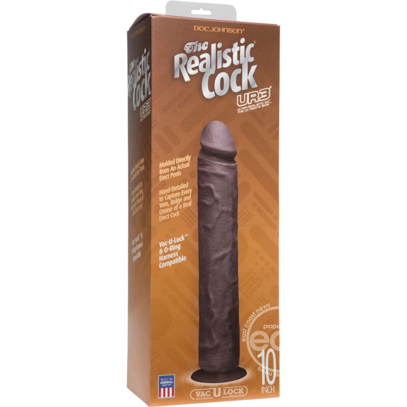 The Realistic Cock UR3 Chocolate 10 Inch Dong
