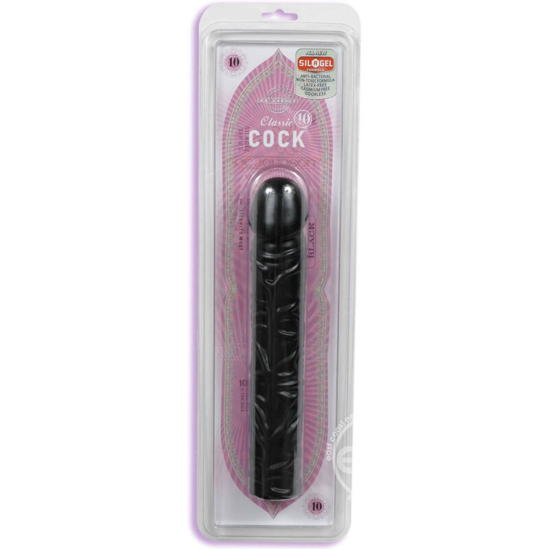 Classic Cock Dong 10 Inch Black