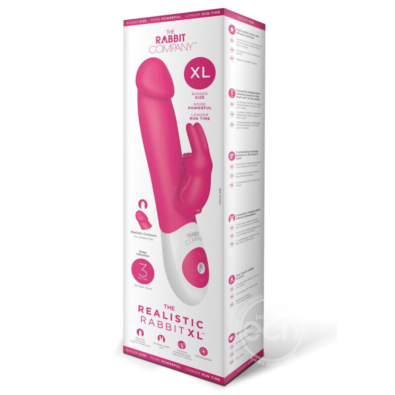 The Rabbit Company Hot Pink Realistic XL Vibrator