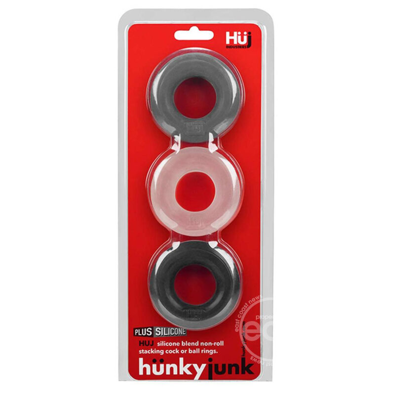 HunkyJunk Multicolor 3 pack Cock Rings