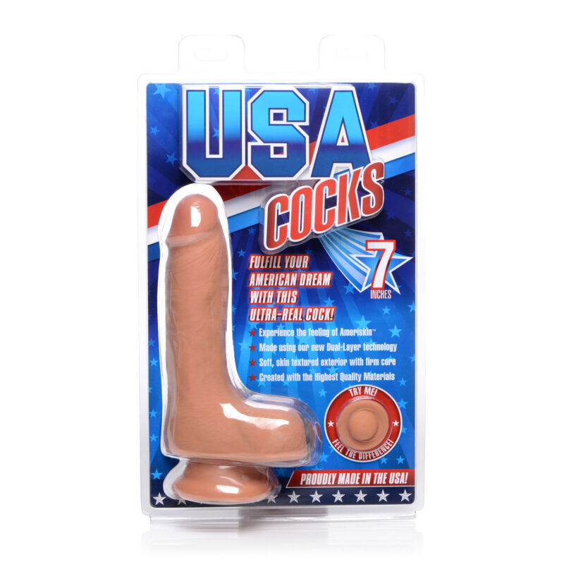 7 Inch Ultra Real Dual Layer Suction Cup Dildo