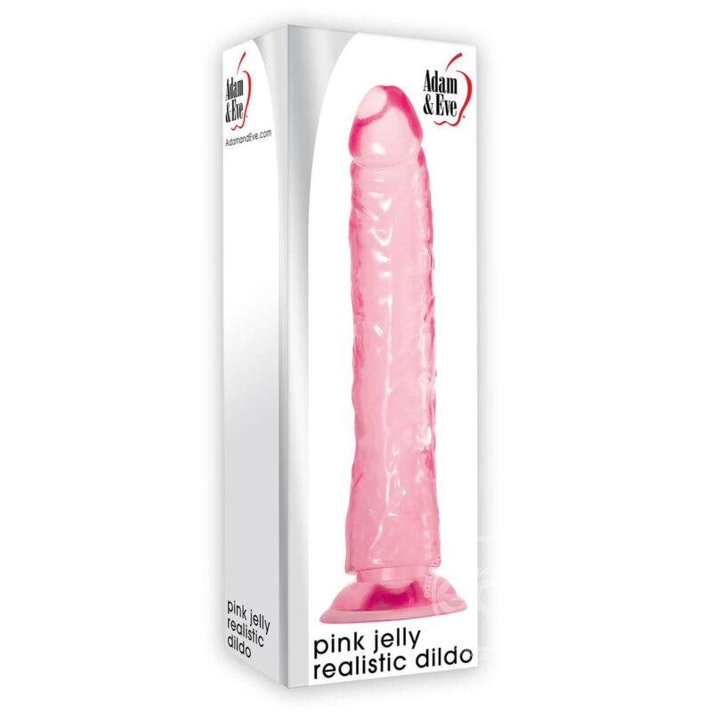 Adam and Eve Pink Jelly Realistic Dildo